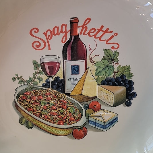 Spaghetti Bowl Italinax Made In Italie Large Plate 12.5Inch Large