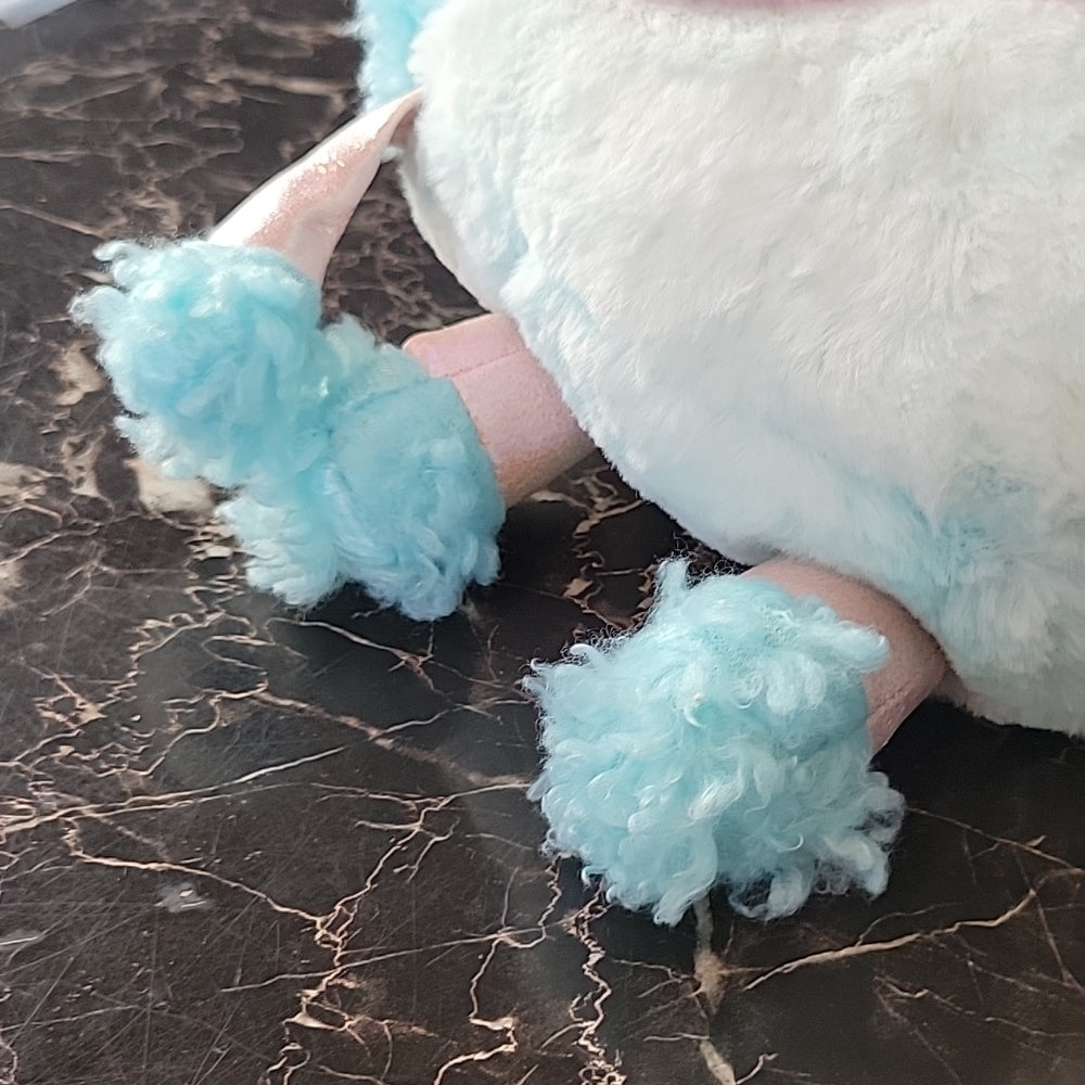 Zuru Rainbocorns Blue Plush Stuffed Unicorn Silver Horn Heart Sequin Surprise