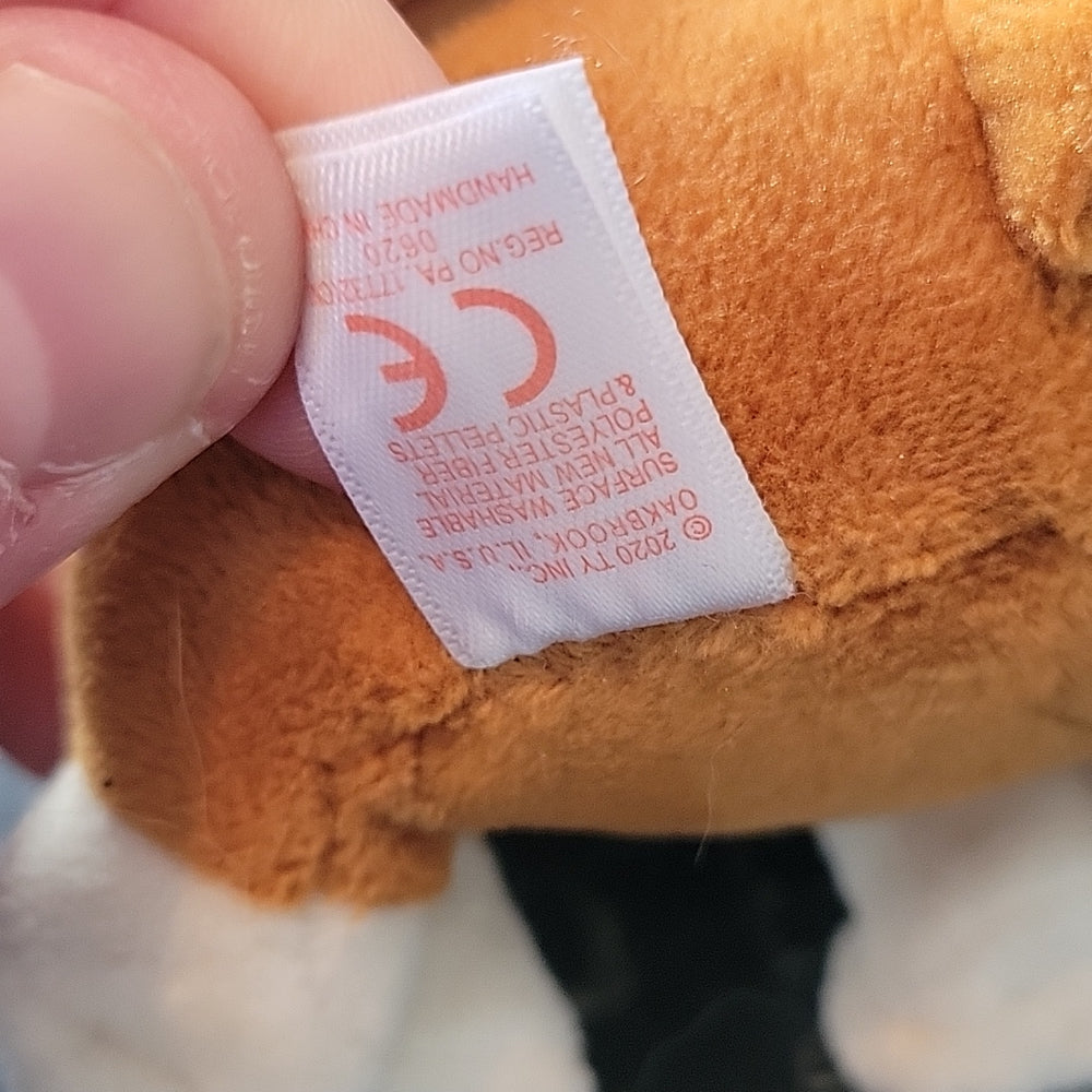 Paw Patrol Rubble The Bulldog Ty Beanie Boos 6" Plush Stuffed Animal Toy 2020