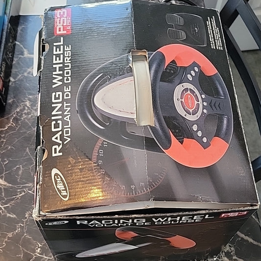 Intec Racing Wheel For Ps2 & Ps3 For Video Game In Box Volant De Course