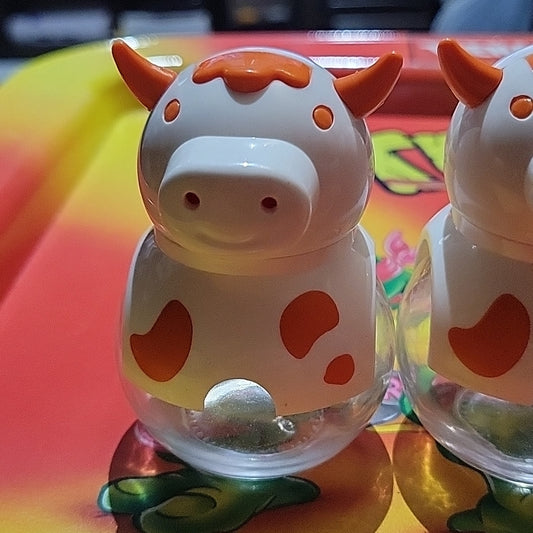 Portuguese Cow Salt & Pepper Glass Shaker Set