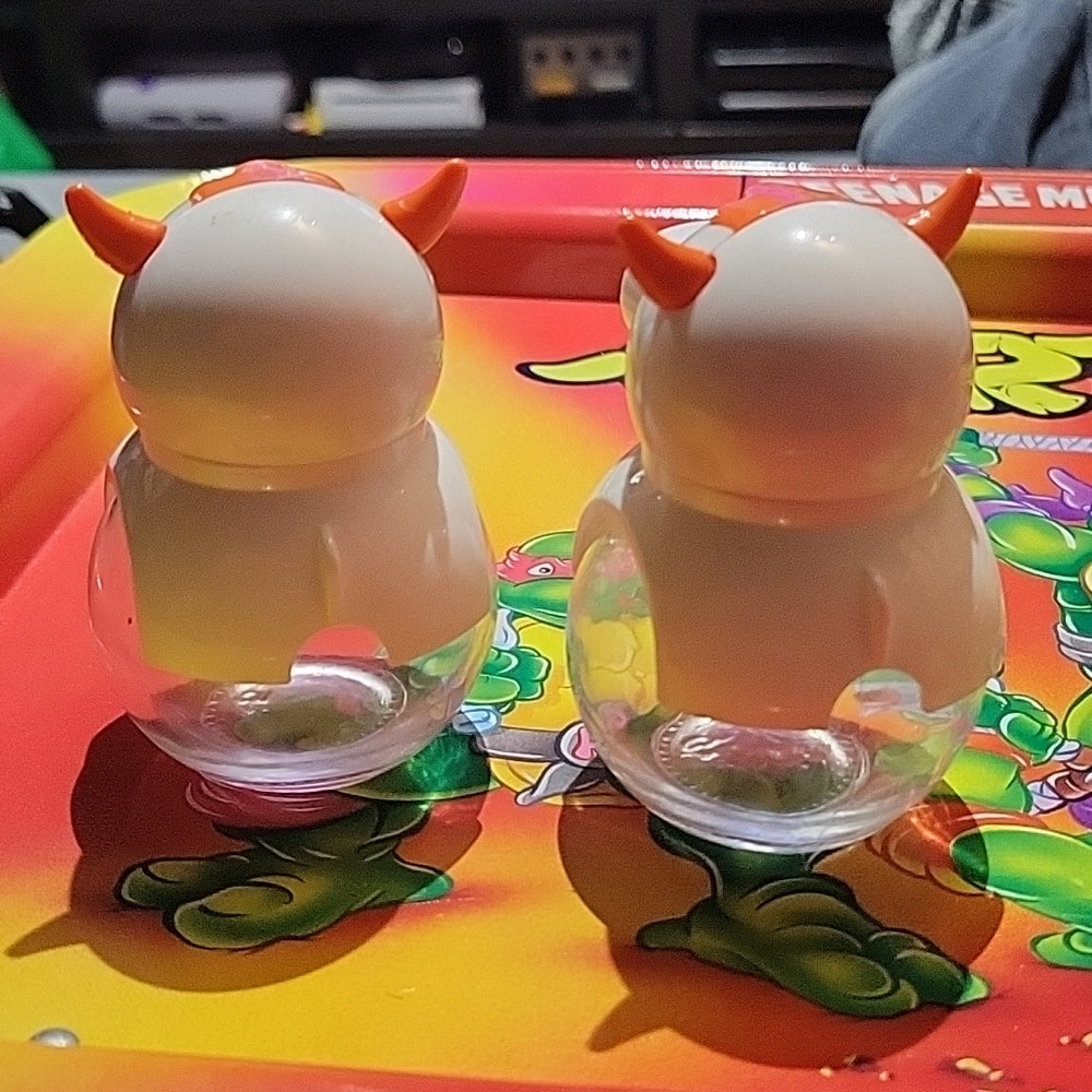 Portuguese Cow Salt & Pepper Glass Shaker Set