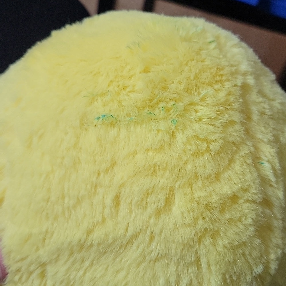 8" Plush Emoji Bank Fab Global Yellow Heart Eyes With Stopper Stuffed Animal Toy