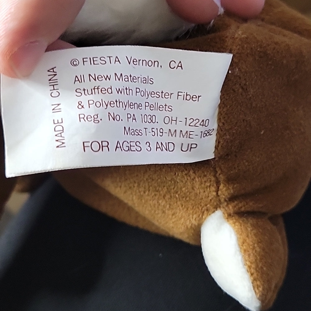 Fiesta Plush Cute Horse Beanies Sitting Animal Toy To Put At From Of A Computer