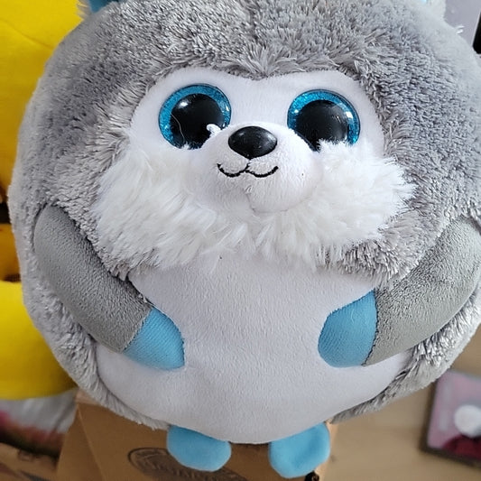 Yukon Plush Huskie Ball Husky Toy 2013 8Inch Tall Grey