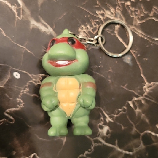 Bootleg Style Vintage Teenage Mutant Ninja Turtles Key Chain Tmnt Raphael