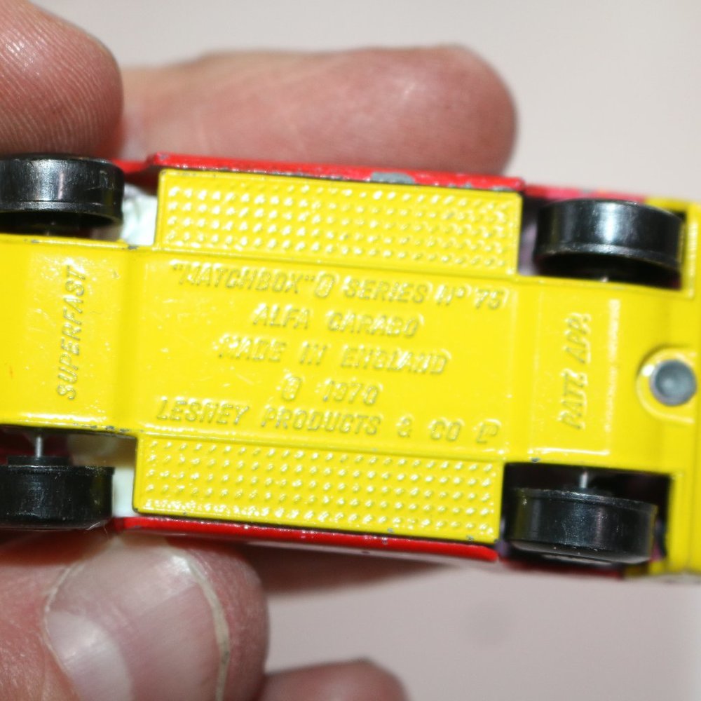 Vintage Lesney Matchbox Superfast 75 Alfa Carabo 1970