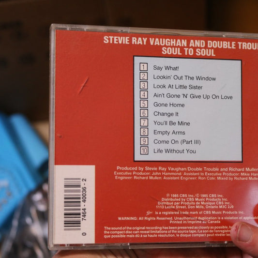 Stevie Ray Vaughan & Double Trouble : Soul To Soul Cd