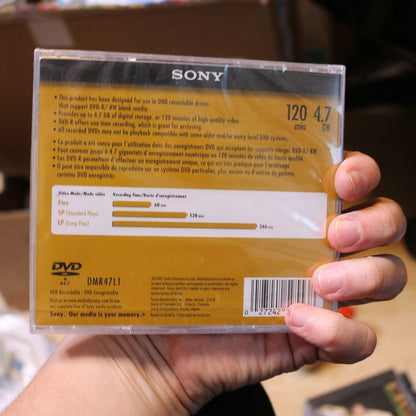 3X Sony Dvd-R Maxell 120Min 4.7Gb Discs Brand New Sealed