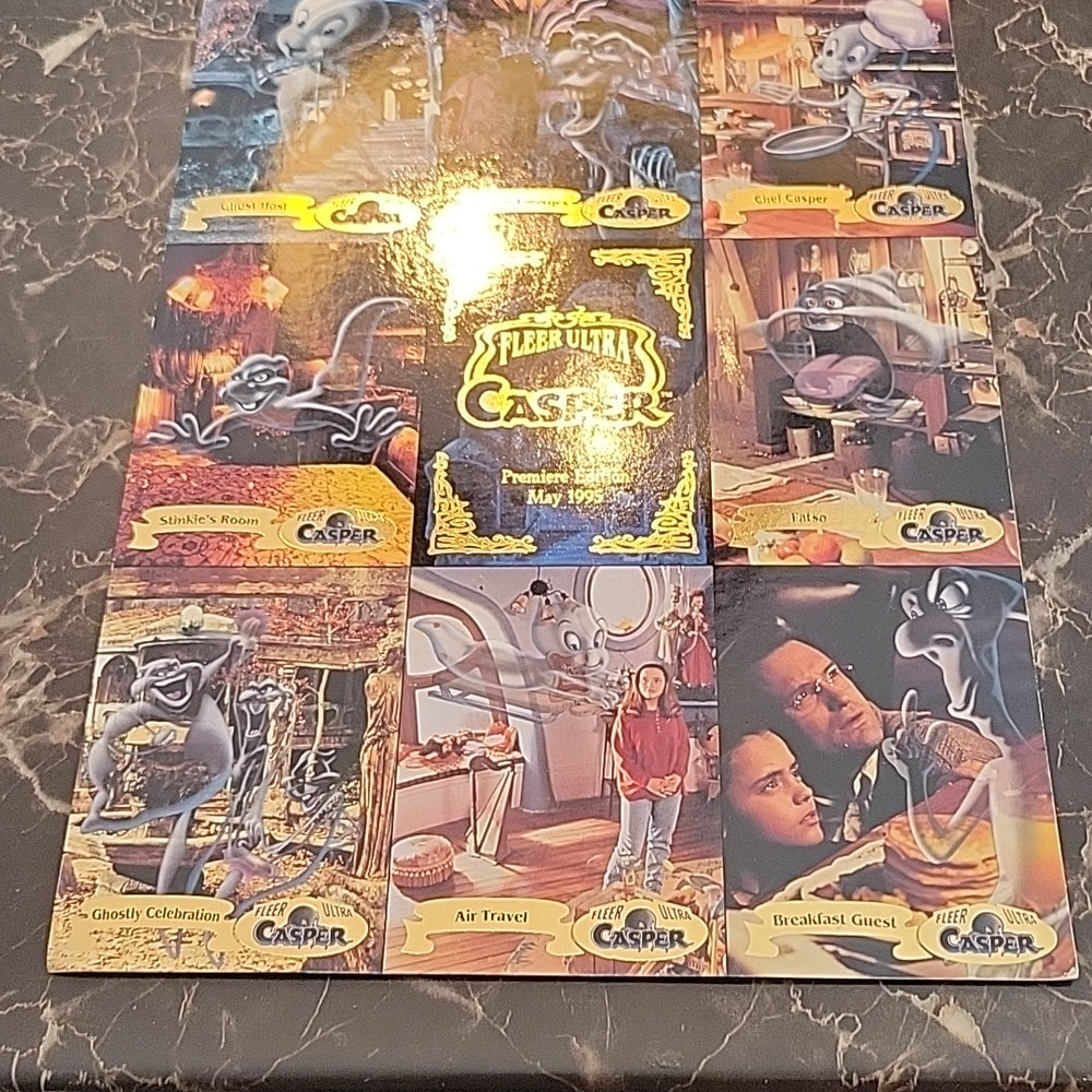 1995 Casper Movie Uncut Promo 9-Card Trading Card Panel Fleer Ultra