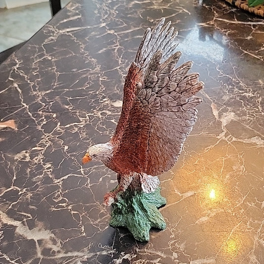 Aaa Bald Eagle Model Toy Bird Figurine Replica Plastic Pvc 7Inch Tall