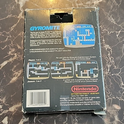 Gyromite (Nintendo Entertainment System, 1985) 5 Screws Variant In Box Game