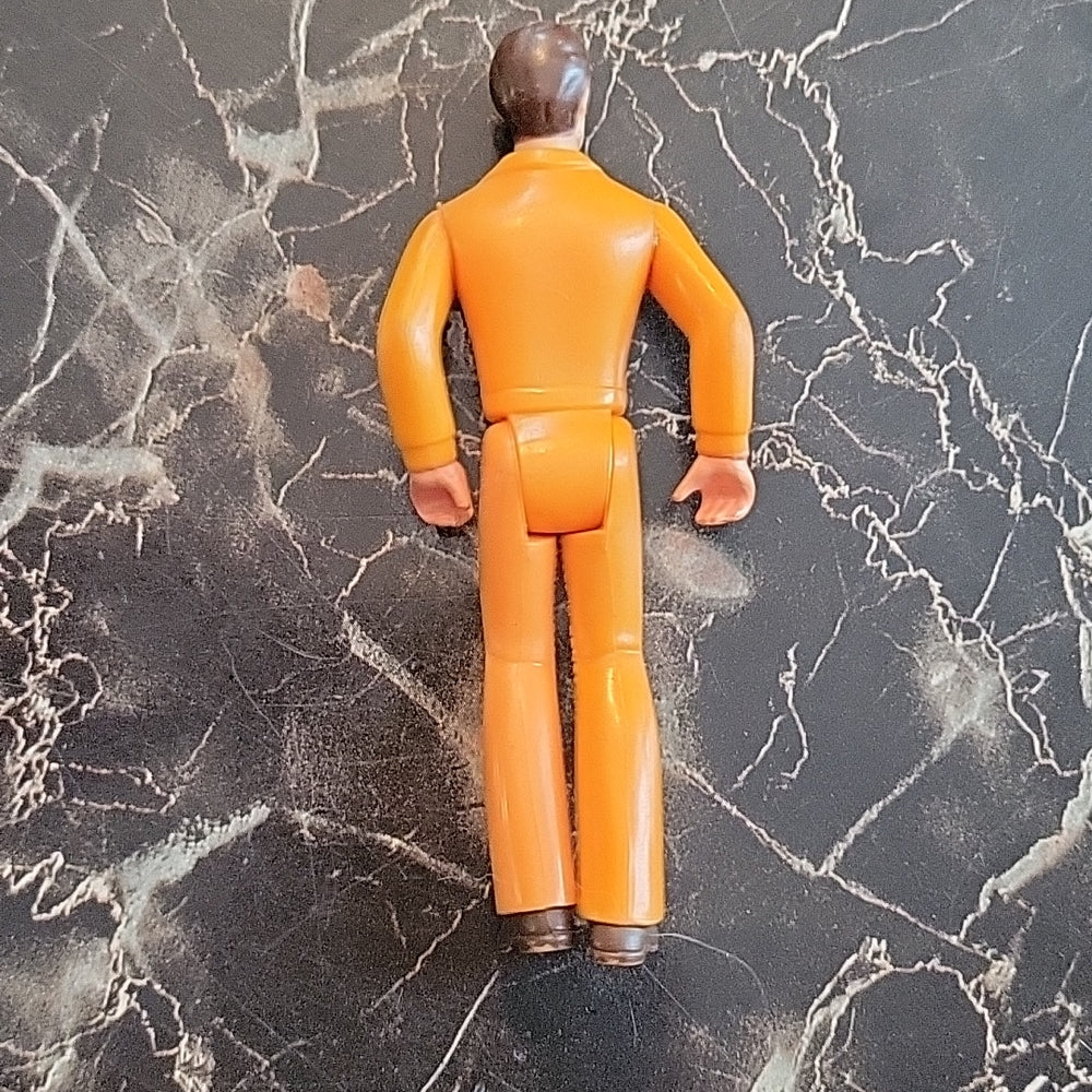 Vintage Tonka Play People Orange Jump Suit 3 3/4" Action Figure 1979 Mecano