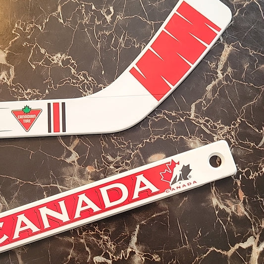 Vintage Team Canada Nhl Mini Hockey Stick Rare Sher-Wood & Canadian Tire