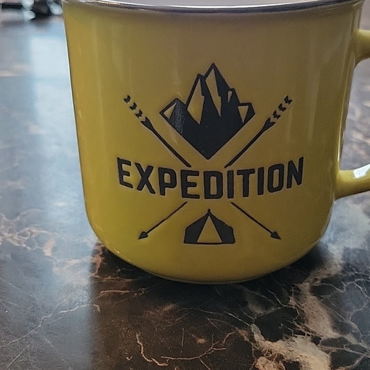 Mug Expedition N-O-S-T Compas Yellow Rare