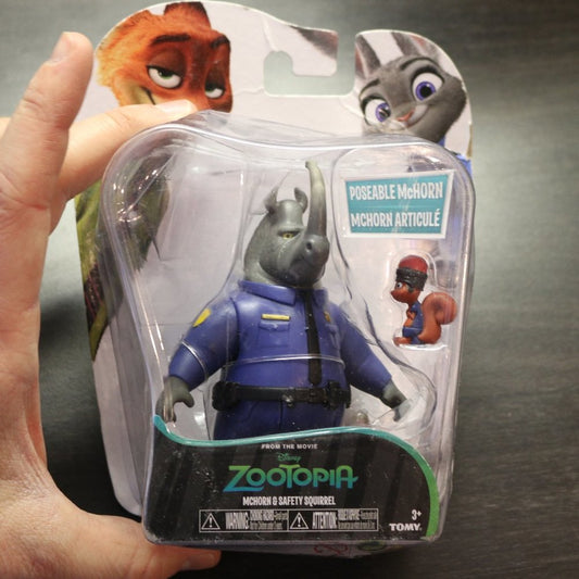 Disney 2016 Zootopia Mchorn And Safety Squirrel Figures By Tomy