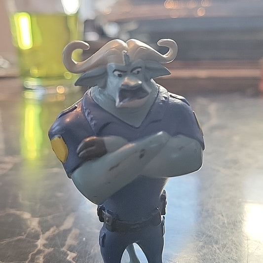 Disney Zootopia Chief Bogo Figure 3" Cake Topper Zoo Topia