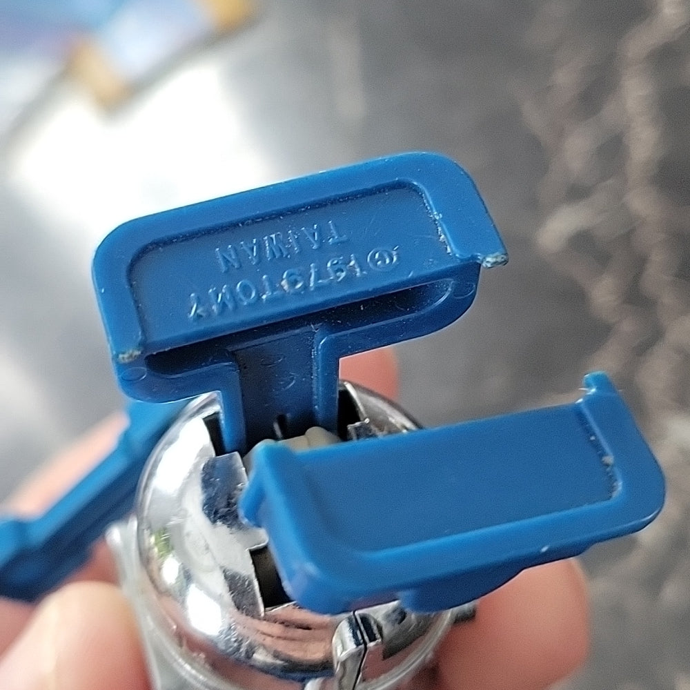 Circa 1979 Tomy Robot Silver & Red Wind Up Toy Tested & Working Droid