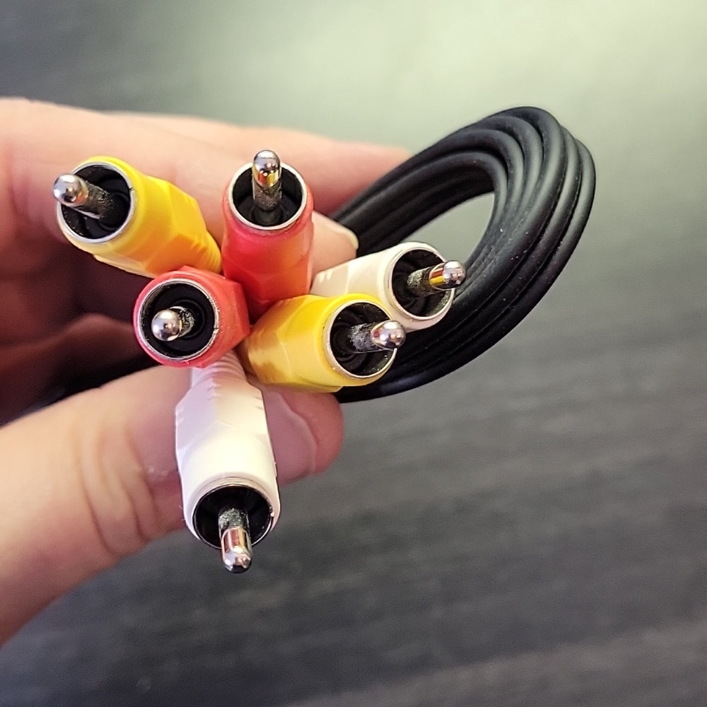 Rca Male Av Audio Stereo Extension Cable Cord For Vcr Dvd Hdtv