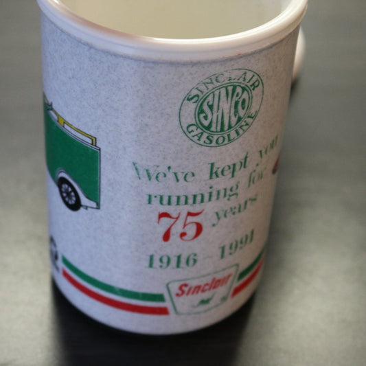 Vintage Whirley Sinclair Coffee Mug 75 Years 1991 Auto Car Rare