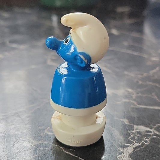 1982 Smurf School Bus Smurf Figure Illco By Peyo Pre School Sliding