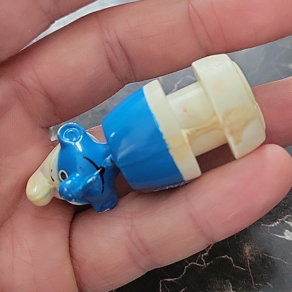 1982 Smurf School Bus Smurf Figure Illco By Peyo Pre School Sliding