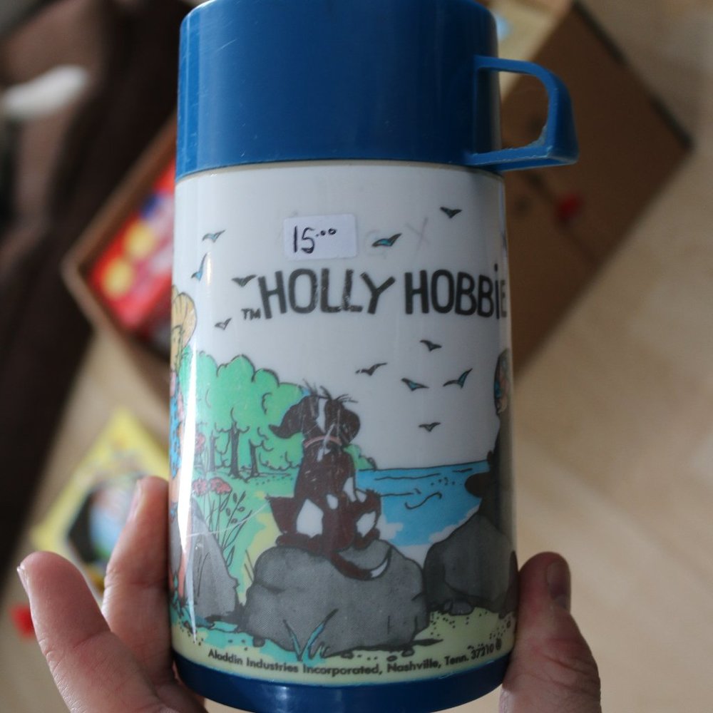 Holly Hobbie Thermos By Aladdin Complete W/Cup & Stopper American Gree –  Omniphustoys