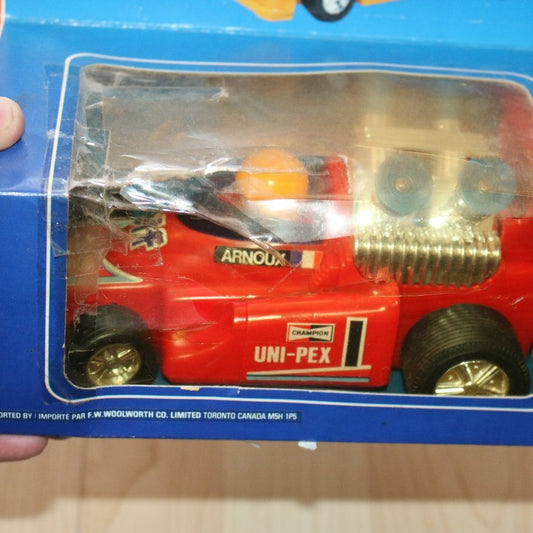Vintage Formula Racer Wind Up 1983 Hong Kong Toy In Original Box Rare