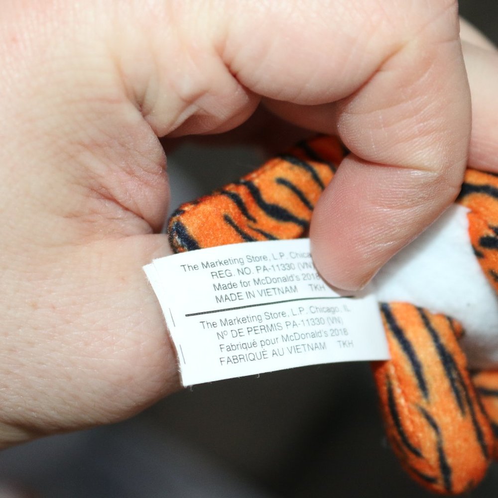 National Geographic Kids Bengal Tiger Mini 3" Plush Toy Used Tiny Animal African