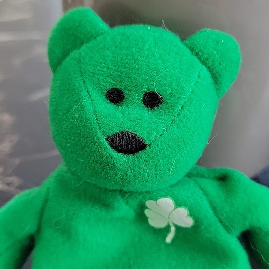 Ty Beanie Babies Erin The Bear Irish Green Clover Mcdonald'S Plush 1999 4Inch