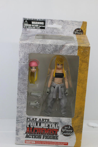 Play Arts Fullmetal Alchemist no.3 Winry Rockbell 2004 action figure toy openBox