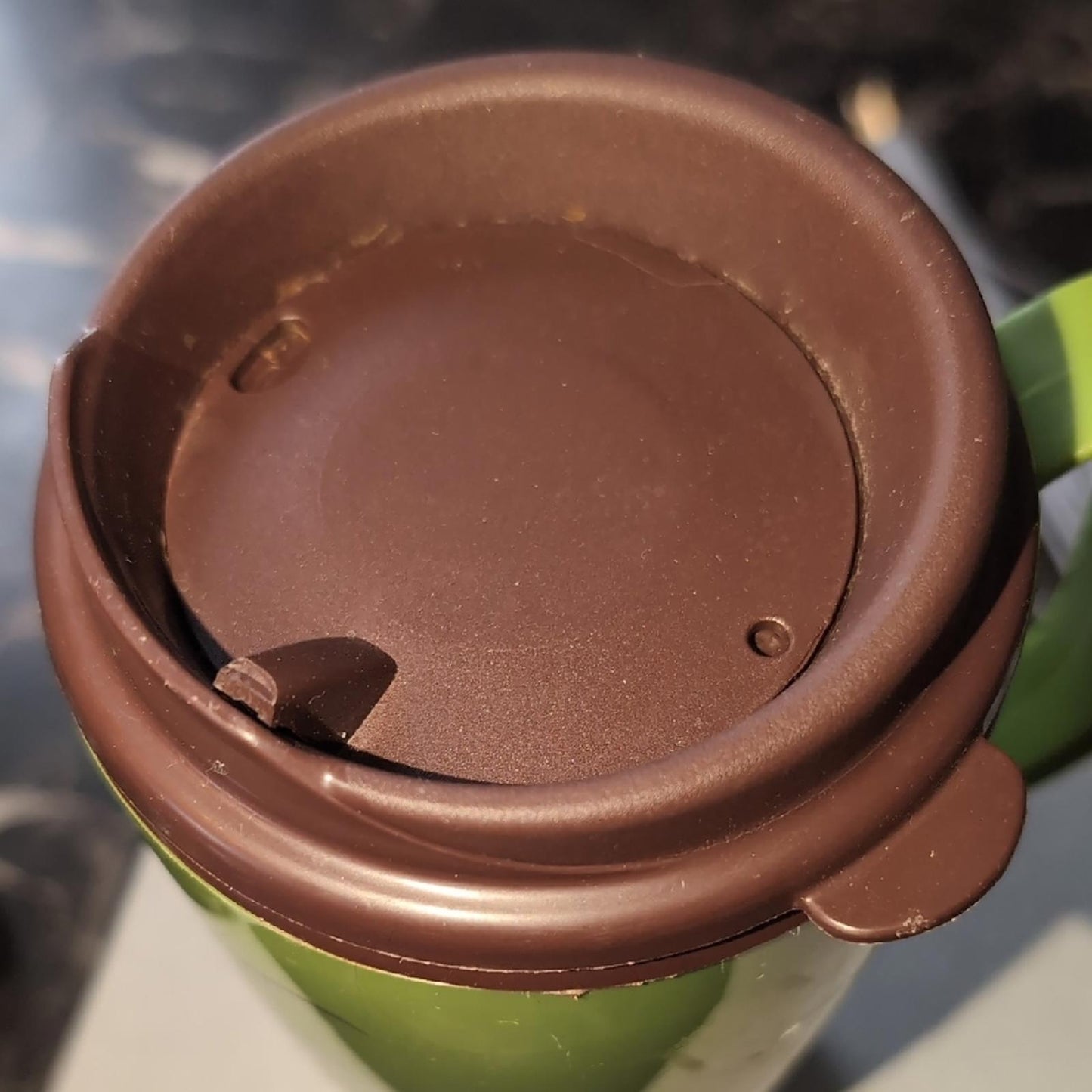 Tim Hortons Green Plastic 16 oz Travel Cup Make A Difference One Cup At A Time 2