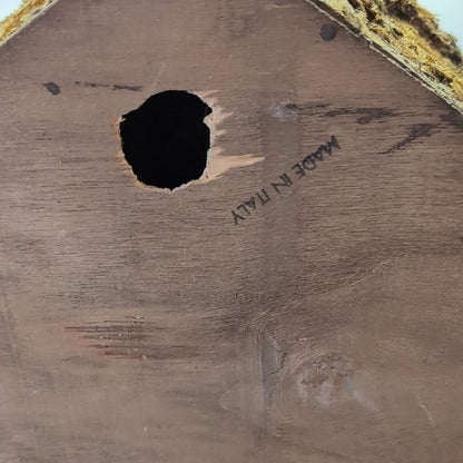 Rustic Nativity Scene Set with Colorful Figures Christmas Tree Jesus Creche Vtg