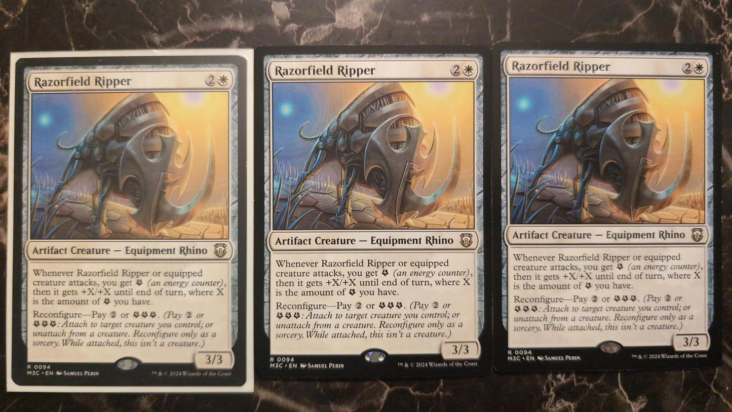 Magic: The Gathering Razorfield Ripper #94  Modern Horizons 3 Commander Cards 3x