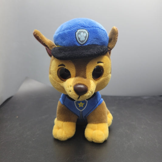 Ty Beanie Boos ~Chase 6” Police Dog Paw Patrol Plush 2018 Stuffed Animal No Tag