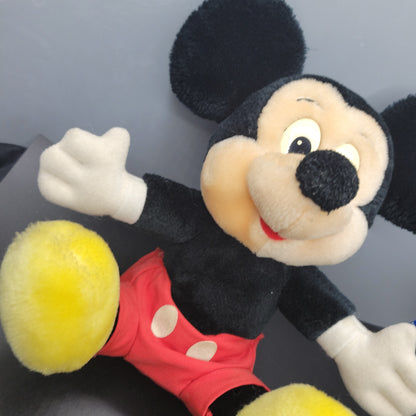 Vintage Disneyland Walt Disney 10" Sitting Mickey Mouse Plush Stuffed Animal Toy