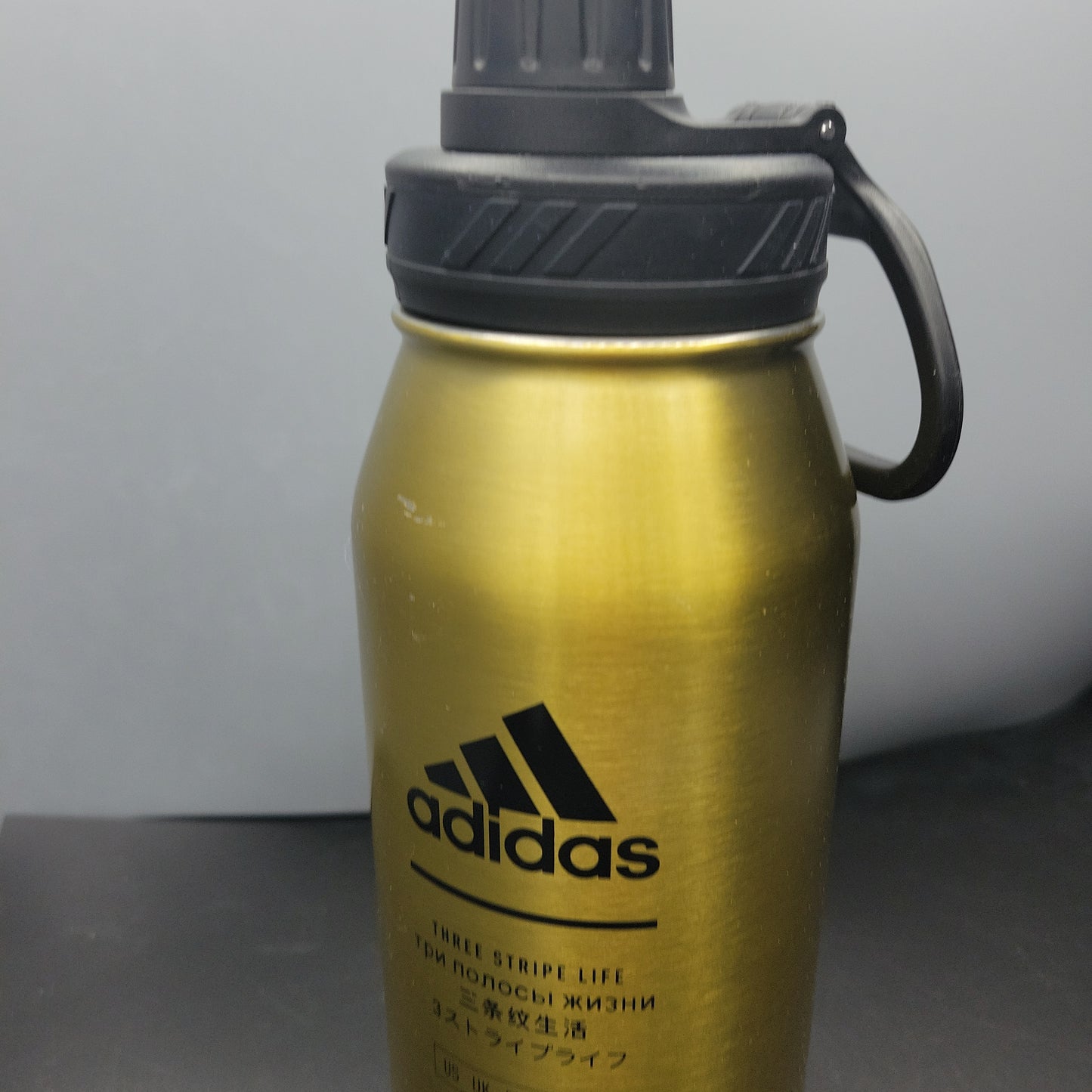 Adidas 32Oz Metal Water Bottle Hot Cold Double Wall Stainless Gold