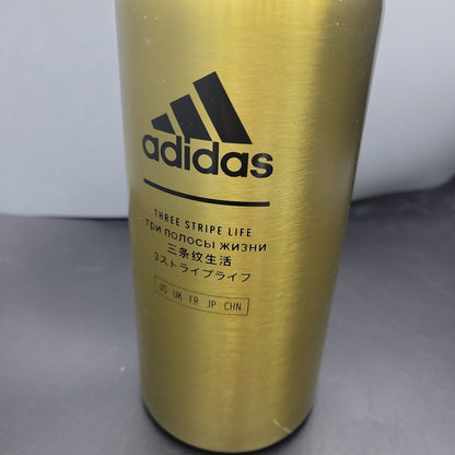 Adidas 32Oz Metal Water Bottle Hot Cold Double Wall Stainless Gold