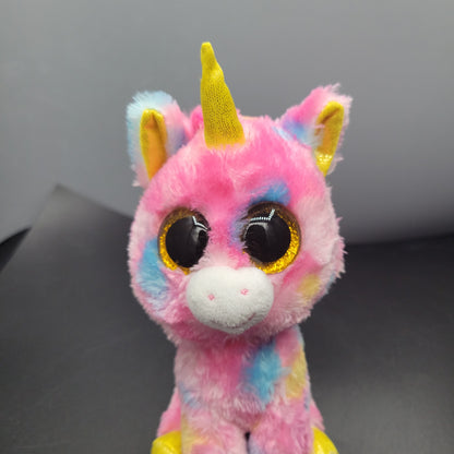 Ty Silk Beanie Boo - Fantasia The Unicorn Cute Plush Soft 6" Tall Toy