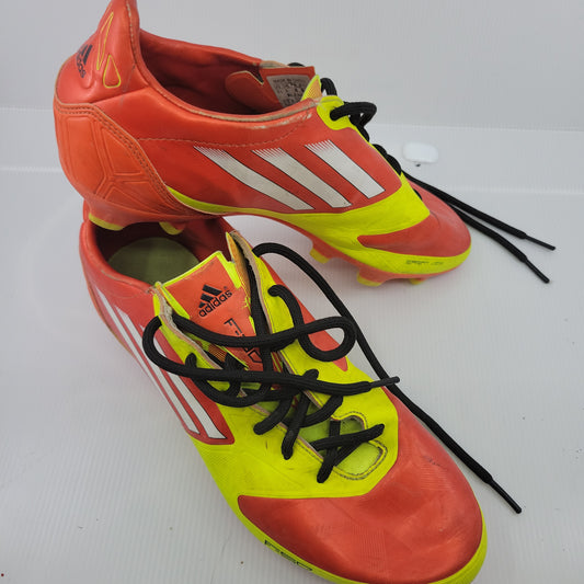 Adidas F-50 TRX FG J Youth Soccer Cleats Size 8.5, Yellow/Red V24005