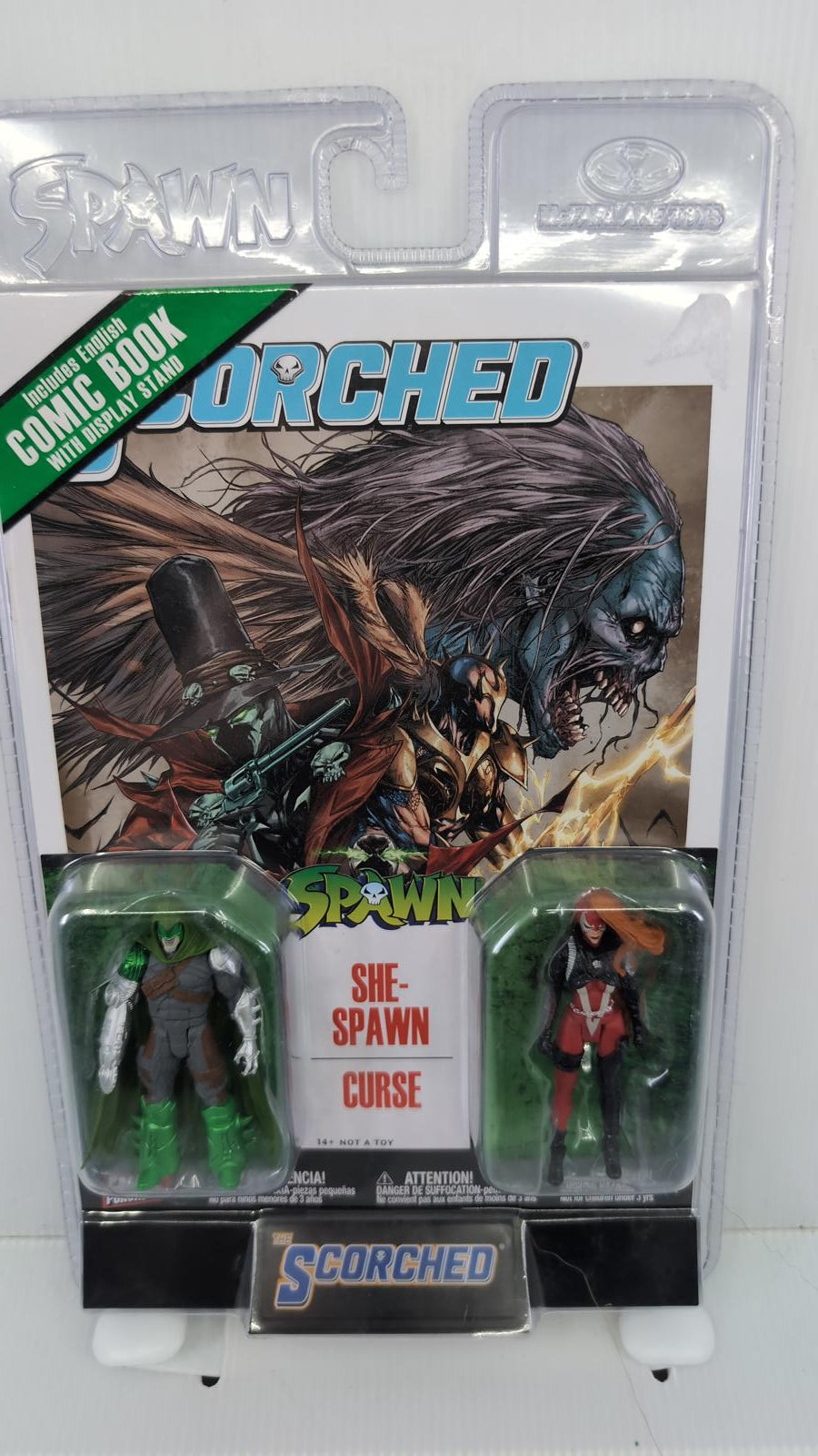 Spawn Scorched She-Spawn Curse Action Figure Set with Comic Book