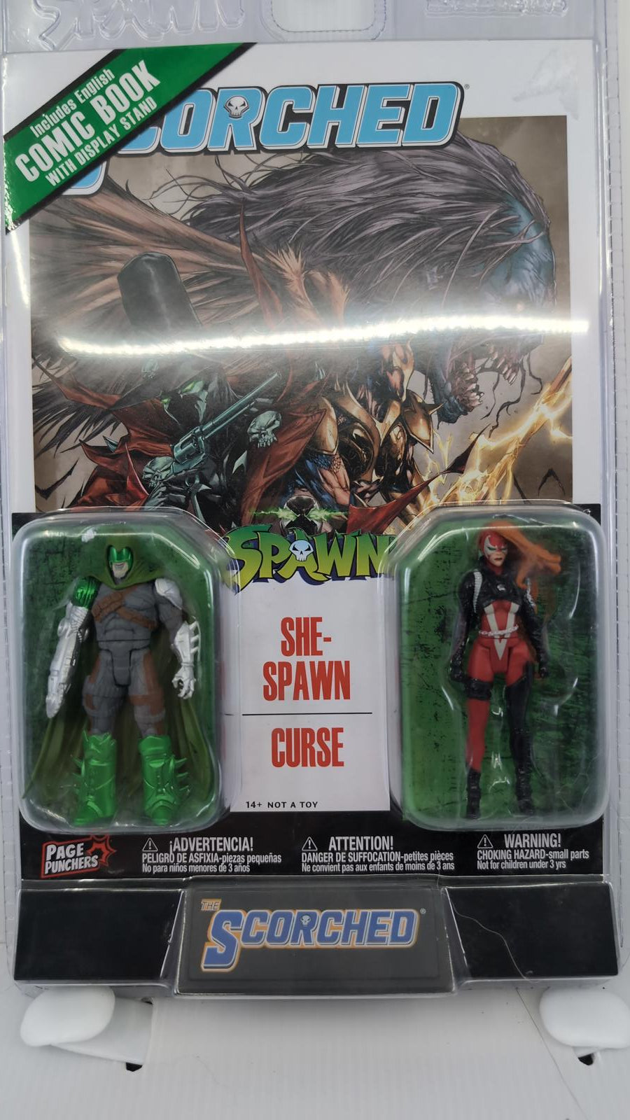 Spawn Scorched She-Spawn Curse Action Figure Set with Comic Book