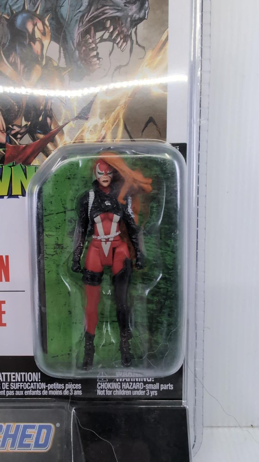 Spawn Scorched She-Spawn Curse Action Figure Set with Comic Book