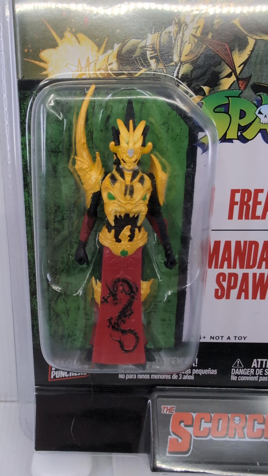 Spawn Scorched Freak and Mandarin Spawn Action Figures with Comic Book