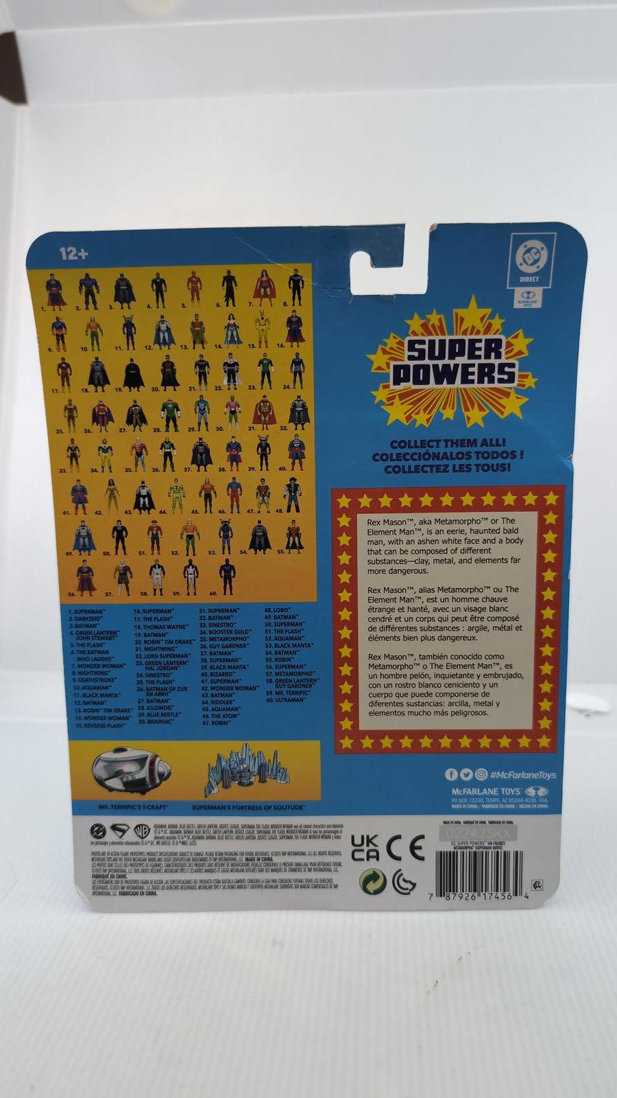 METAMORPHO SUPER POWERS MCFARLANE DC ACTION FIGURE 4" SERIES