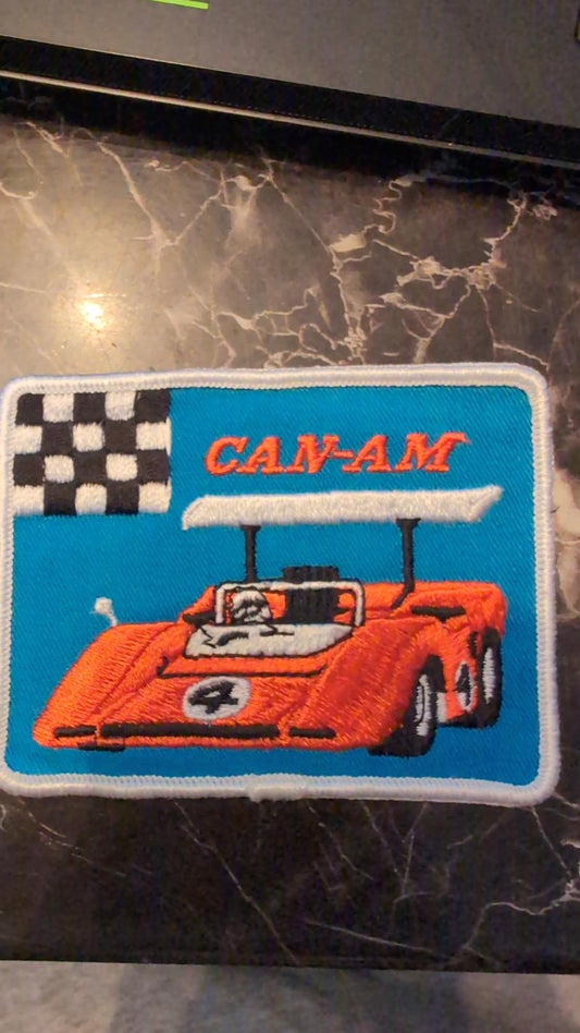 Vintage Can-Am Racing Car Embroidered Patch