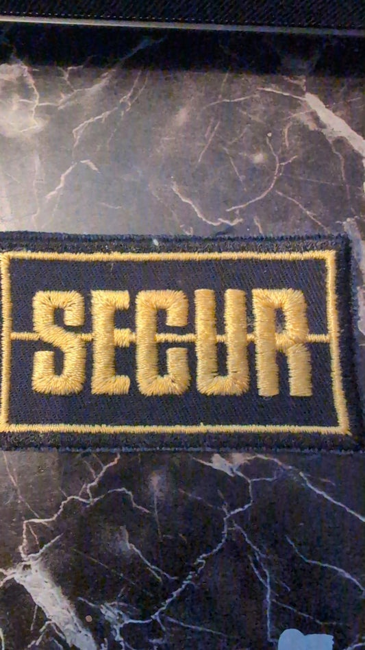 SECUR Embroidered Patch Badge security badge