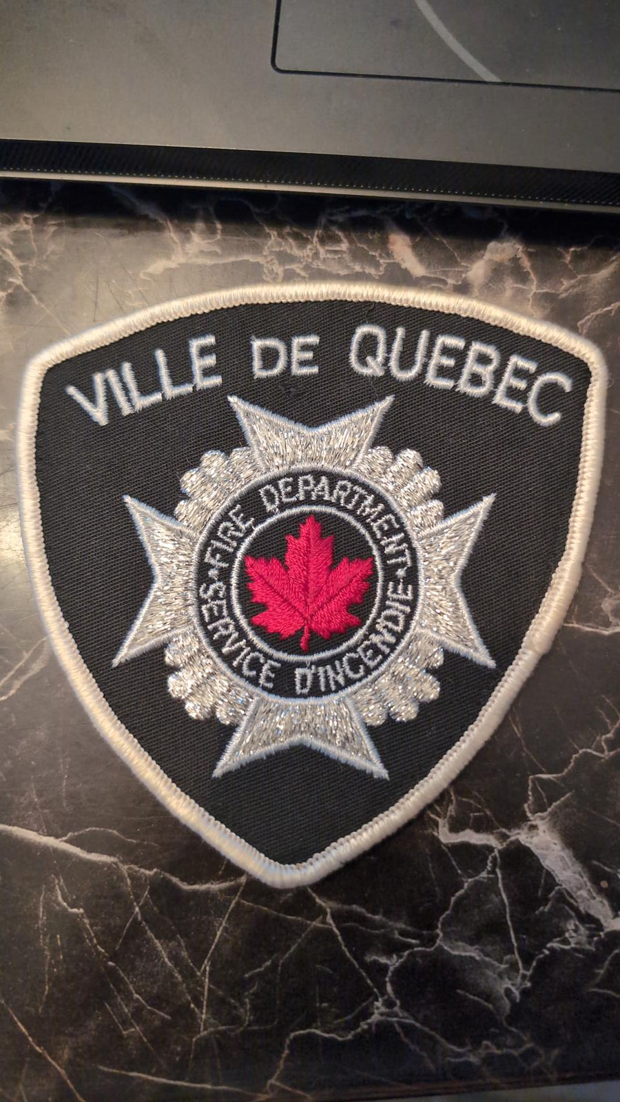 Ville de Quebec Fire Department Embroidered Patch