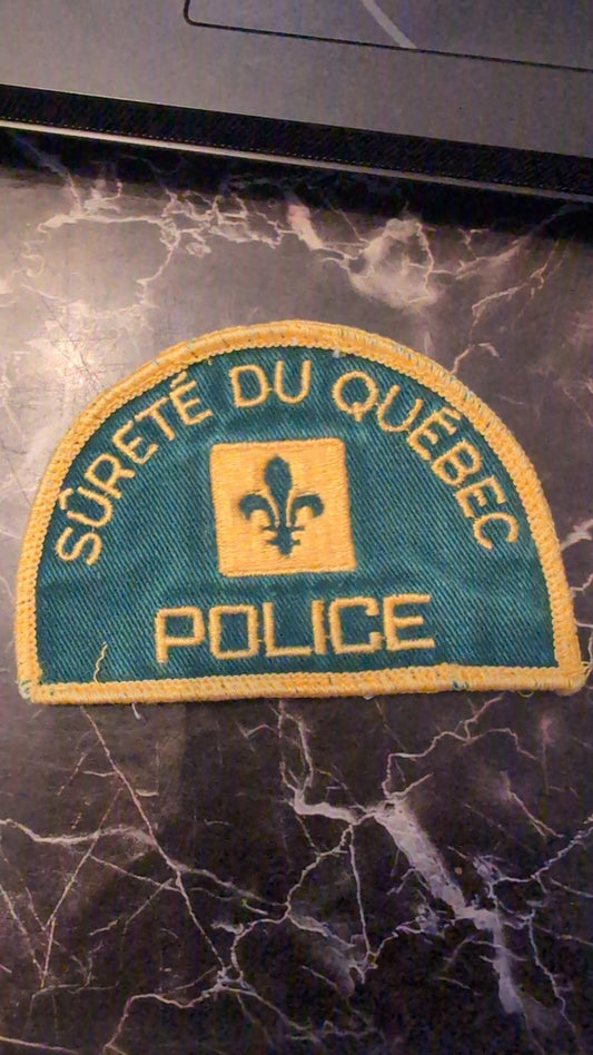 Sûreté du Québec Police Patch Embroidered Badge