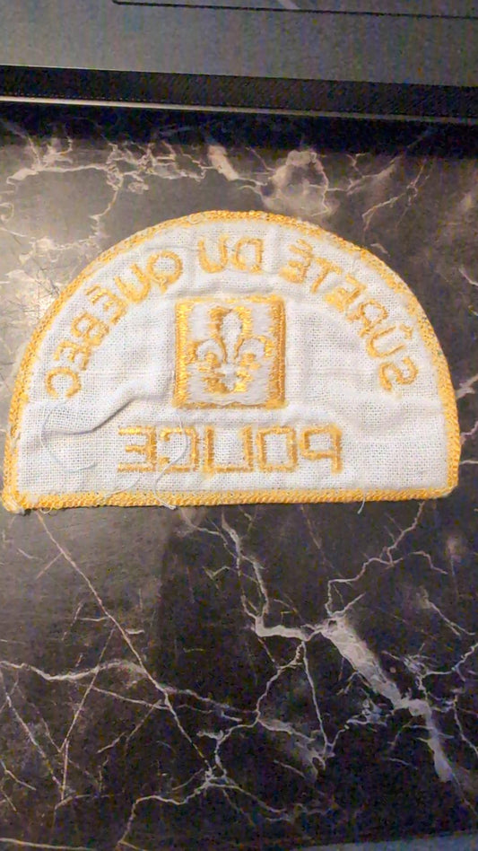 Sûreté du Québec Police Patch Embroidered Badge
